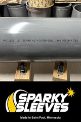 PVC Drift Trike Sleeves 10″ Diameter 7″ Wide 3/8″ Thick with Square 90º Edges