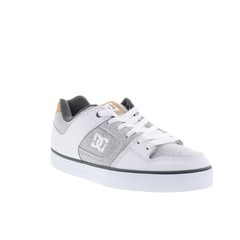 DC Pure 300660-XSWS Mens White Leather Skate Inspired Sneakers Shoes 9.5