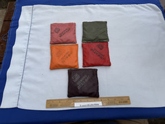 1950’s Lot 5 Little Yankee Genuine Bean Bag Game Pieces Only Varies Colors