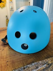 Skateboard Bmx Helmet Eight Ball By Triple Eight Hombre Blue Youth 20.5” X 22”