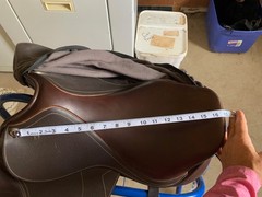 English Collegiate Close contact Saddle 16.5 medium tree Leather/synthetic