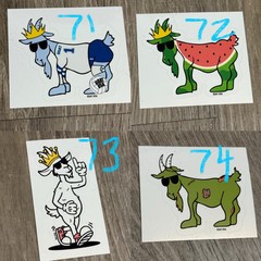 GOAT USA Stickers/ Decals- PICK YOUR STICKERS! CHECK OUT THE LOT! BUY AND SAVE!