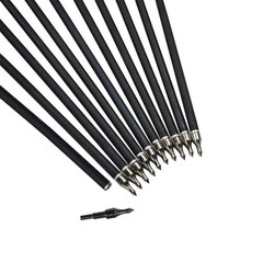 AMEYXGS 6/12 Pcs 30 Inch Archery Carbon Arrows Target Practice Flu Flu Arrows…