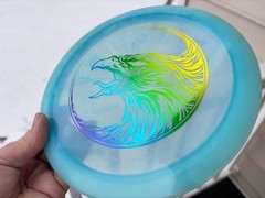 Champion FLAT Firebird Fierce Falcon Disc Golf Swirl Innova Artist Limited #6036