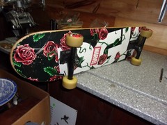 H55 Vintage large skateboard about 31 inches Thunder Team spitfire Rohd marvel