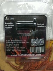 ELong Outdoor Broadhead 3 PCS With Broadhead Wrench 125 GR 15B029 NWT
