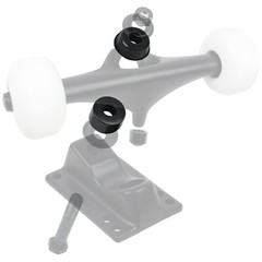Skateboard Truck Rebuild Kit HARD 98A Bushings Washers Pivot Cups For 2 Trucks