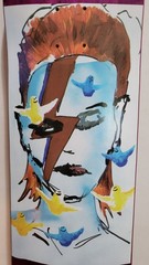 Jason Lee Prime Wood David Bowie Tribute Deck Krooked Mark Gonzales + STICKER