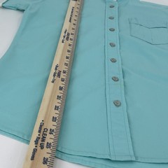 Ovation Womens Teal Equestrian Show Shirt Short Sleeve Cotton Blend Size 8
