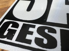 Geser 3A Reflective Sticker Crew Tag Slap Graffiti Freights Throw Up MSK CBS OTR