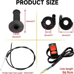 High-Quality 7/8″ Twist Throttle Handle Kit for Predator Mini Bikes & Go Karts