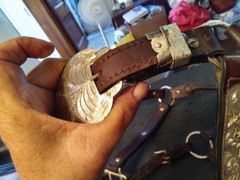 used horse show halter silver