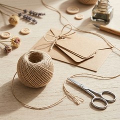 Brown Hemp Rope 100m 2mm Thick Jute Twine DIY Craft Gift Wrapping