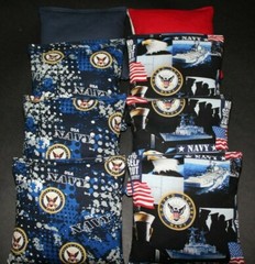 US Navy Ship Military 8 ACA regulation Cornhole bags game