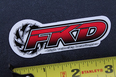 FKD High Velocity Skateboard Bearings Clear Z58a Vintage Skateboarding STICKER
