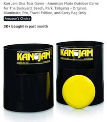 New Kan Jam Disc Toss Game Outdoor Activity Backyard Beach Park W/AirGlow Disc