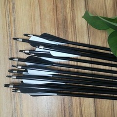 30 inch Fiberglass Arrows Archery SP500 OD 8mm For Compound/Recurve Bow Hunting
