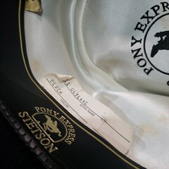 Stetson Pony Express DW411 Outland Black Wool Hat Size 7