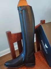 DeNiro Stock Raffaello Dressage Boot; Black; med tall; Premium Line; US 8