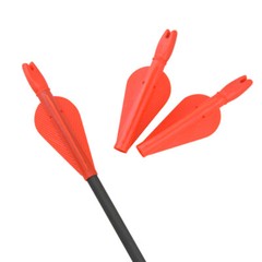OD8mm Arrows Nocks Fletches Conjoined Archery Vanes Plastic Arrow Shaft Target