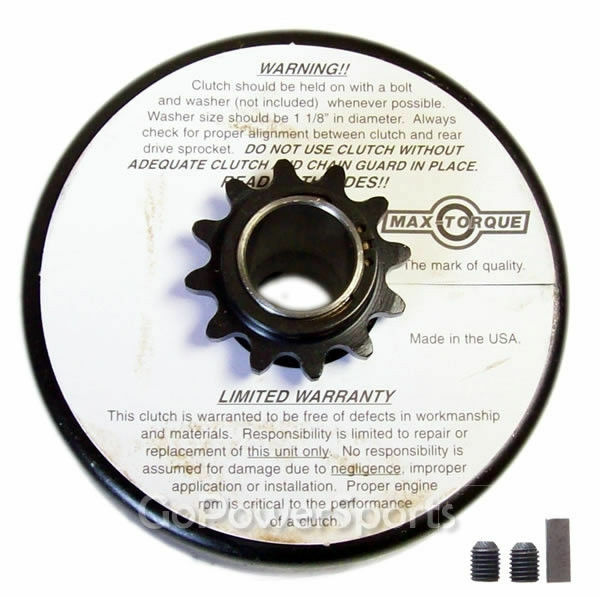 Gokart parts Centrifugal Clutch 3/4″ bore 12 tooth, 4335, SS1234, Max-Torque