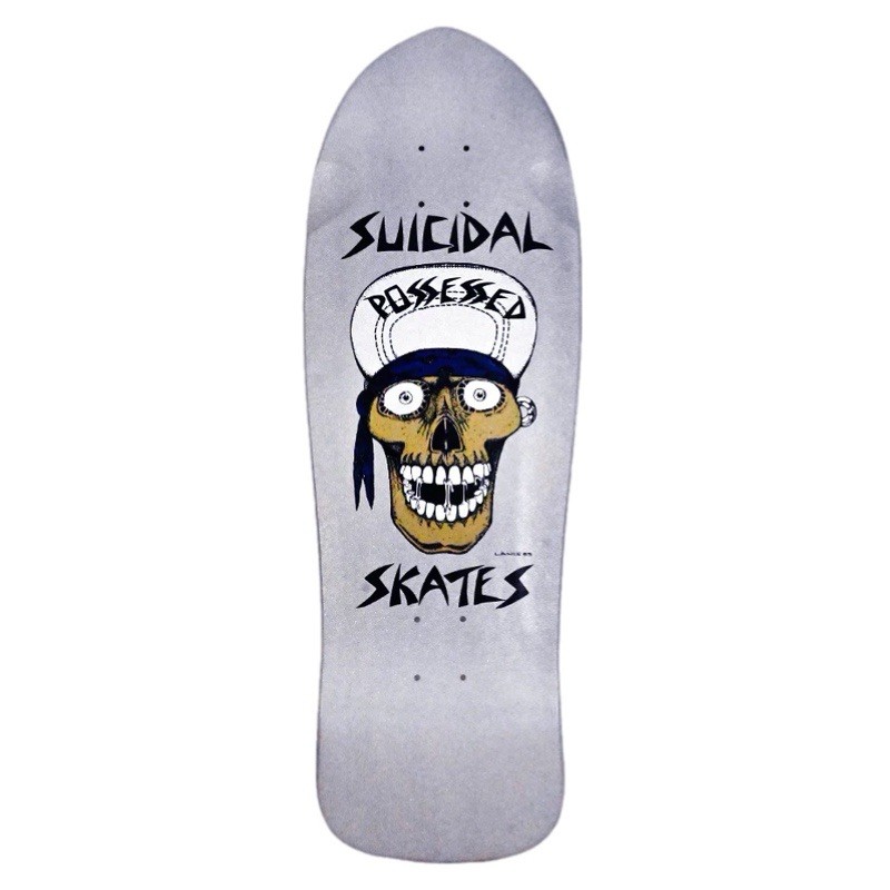 Dogtown Skateboard Deck SS Punk Skull Silver Dip 10.12″ x 30.82″