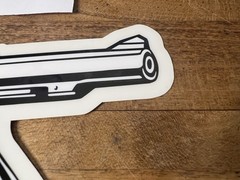 Vintage Cliche Skateboards American Icon Pistol sticker HUF Palace Marc McKee