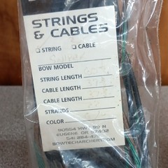 Bowtech Sniper XL String & Cable Set Black/Green Compound Bow 60in MPN 90554