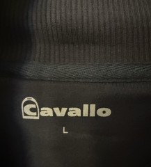 Covalliero Bango Bomber Jacket Cotton Blend Heavyweight Navy Zip Equestrian Lg