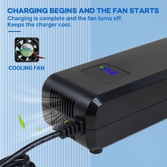 54.6V 4A Lithium Battery Charger for 48V 13s li-ion Battery DC 5.5 * 2.1/2.5m…