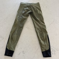 Dover Saddlery Tech Silicone Full Seat Breeches 24 R Olive Green Equestrian