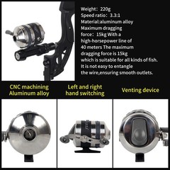 53″ Takedown Recurve Bowfishing Combo Kit, 30/40 LBS Right Hand Only Bowfishi…