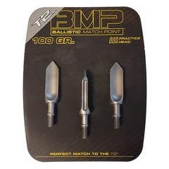 G5 Outdoors T2 100 Grain Ballistic Match Point Practice Broadhead 3pk 100gr 853