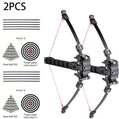 18 Shot Steel Ball Compound Bow Folding Recurve Dual Purpose Arrow Shooting