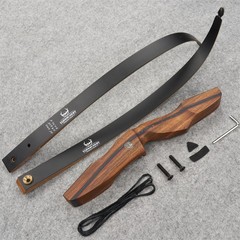 60″ Takedown Recurve Bow 25-60lbs Hunting Wooden Bow Archery Adult Shoot Target