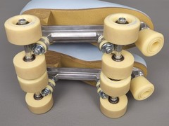 Impala Sidewalk Womens Size 10 Quad Roller Skates Sky Baby Blue and Yellow