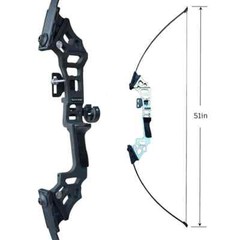 30/40/50 Pound Archery 51 Inch Recurve Set Adult Metal Riser Longbow Shooting