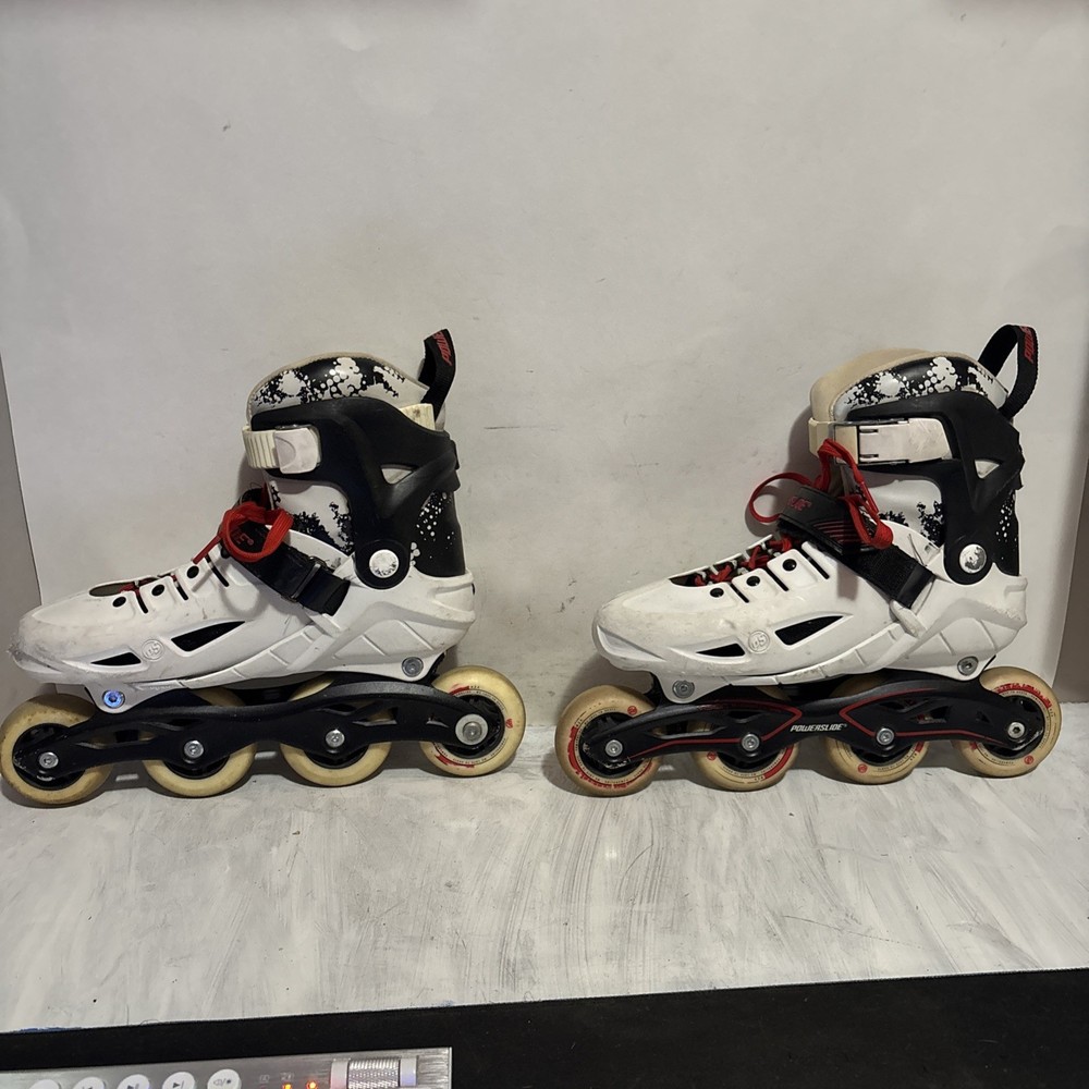 Powerslide Black Freeskates Inline Skates Mens Size US6.5/ Woman’s 4.5 Worn
