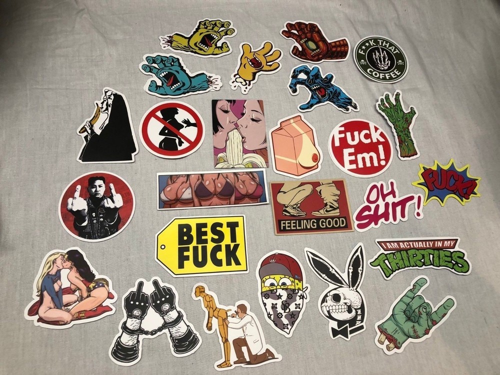 Adult Humor Funny Decal / Sticker Car Decal Luggage Skateboard- Your Choice!