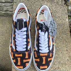 Vans Skate Old Skool Thrasher Black/Multi Skateboarding Shoes Men’s US 9.5 D