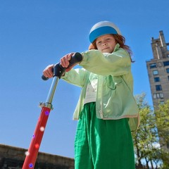 Fun & Portable Light-Up Kids Kick Scooter with Adjustable Handlebar, Ages 5+