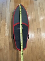 Kryptonics CALIFORNIA Skateboards Gray & Red EST 1965 FAST RELIEF 23 in. long