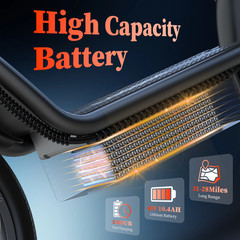 AOVOPRO ESBS Electric Scooter with Seat, Commuter Foldable, 500W, 22mph