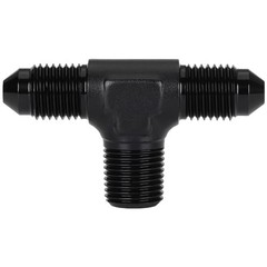 3AN Male Flare Tee to 1/8 NPT on Side Branch T Fitting Adapter