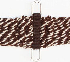 Horse Western Mohair Wool Girth Breathable Saddle Cinch Stainless Steel 97RT01