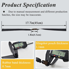 10PCS Slingshot Flat Rubber Bands, 0.6mm/0.7mm/1mm Thickness Slingshot Rubber…