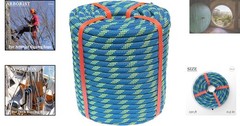 High Tensile Strength 1/2in x 150ft Braided Blue Rope for Rigging & Climbing