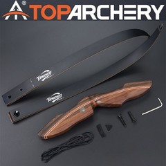 60″ Takedown Recurve Bow 25-60lbs Archery Bow Hunting Shoot Target Carbon Arrows