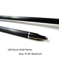 Archery Carbon Arrows 400 Spine with 4” Real Feather Fletching 100 Grain P