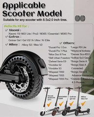 GLDYTIMES 8.5 Inch Scooter Tires, 8.5/1.37-6.1, honeycomb tires 1 pc